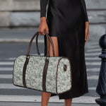 Tan Digital Camo Pattern Print Duffle Bag