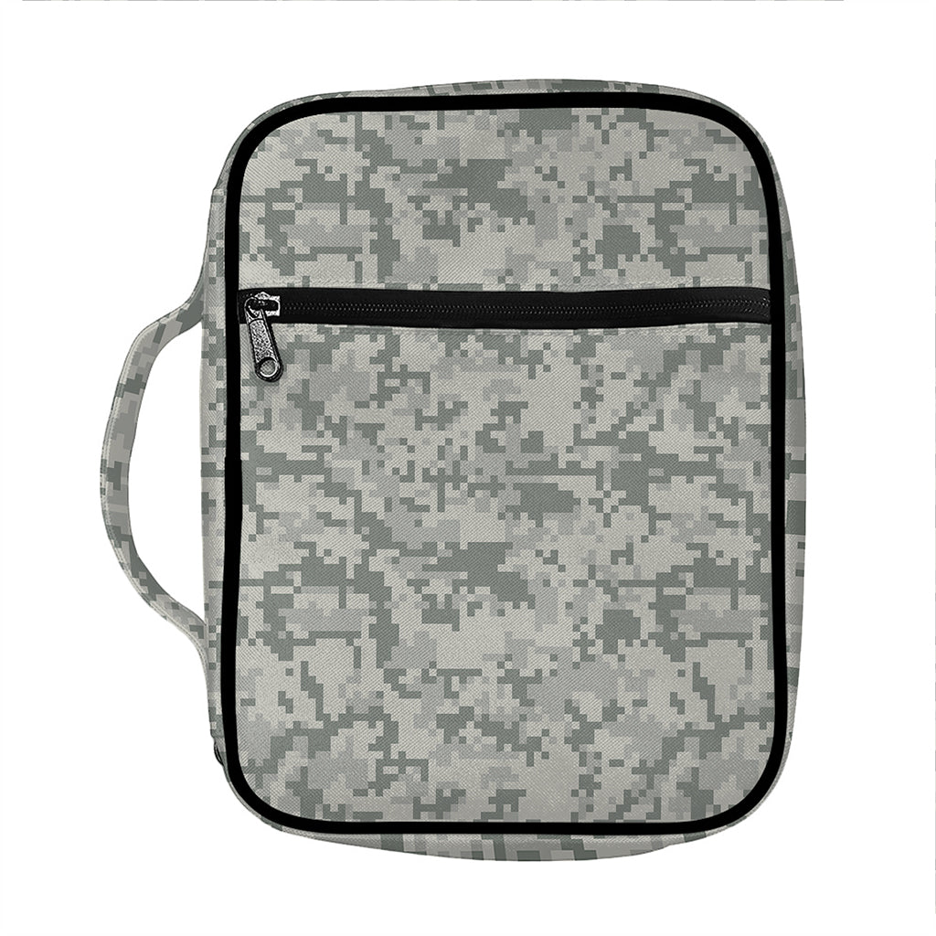 Tan Digital Camo Pattern Print Front Pocket Bible Bag