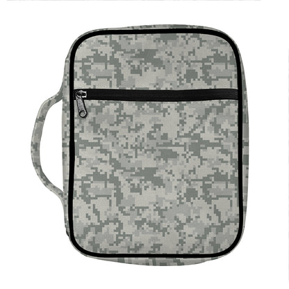 Tan Digital Camo Pattern Print Front Pocket Bible Bag