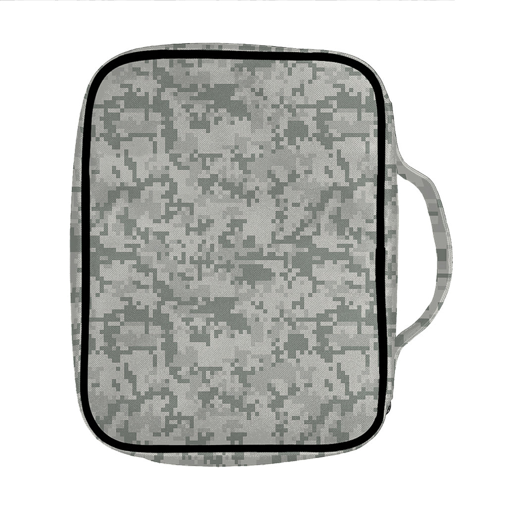 Tan Digital Camo Pattern Print Front Pocket Bible Bag