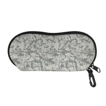 Tan Digital Camo Pattern Print Glasses Case