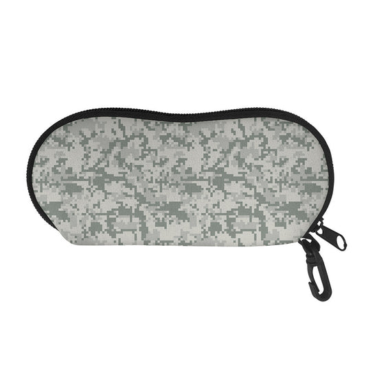 Tan Digital Camo Pattern Print Glasses Case