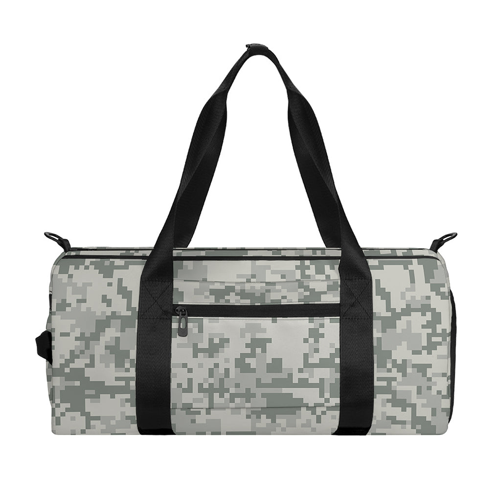 Tan Digital Camo Pattern Print Gym Bag