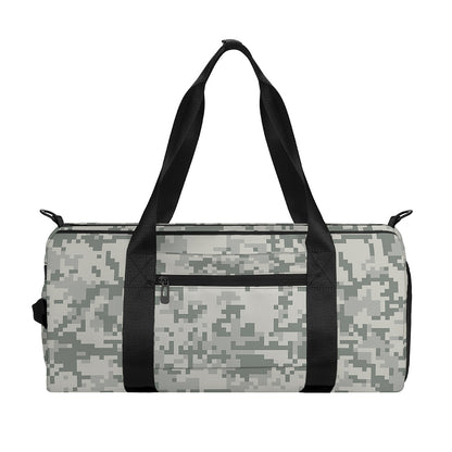 Tan Digital Camo Pattern Print Gym Bag