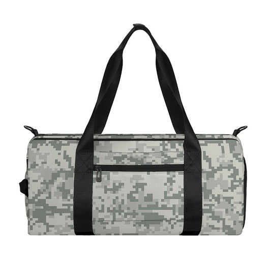 Tan Digital Camo Pattern Print Gym Bag