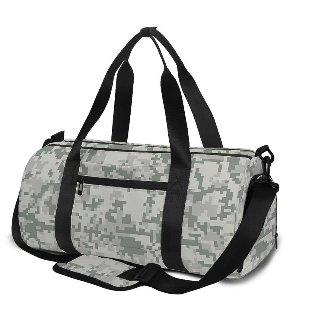 Tan Digital Camo Pattern Print Gym Bag