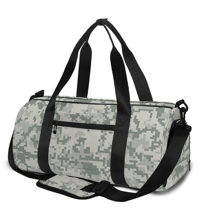 Tan Digital Camo Pattern Print Gym Bag
