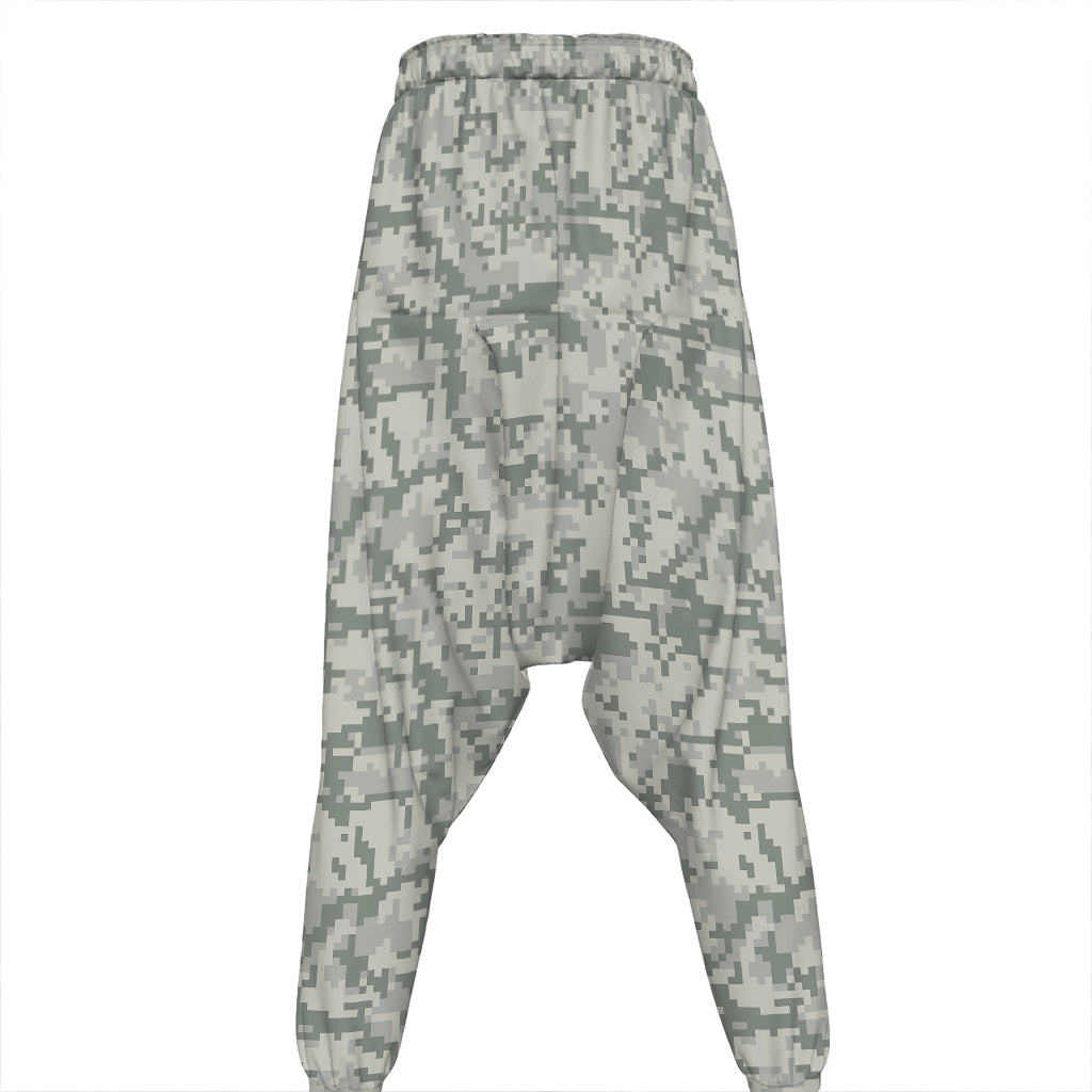 Tan Digital Camo Pattern Print Hammer Pants