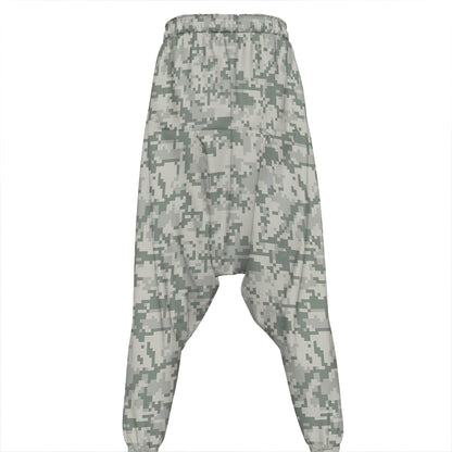 Tan Digital Camo Pattern Print Hammer Pants