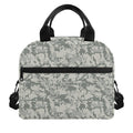 Tan Digital Camo Pattern Print Insulated Lunch Bag