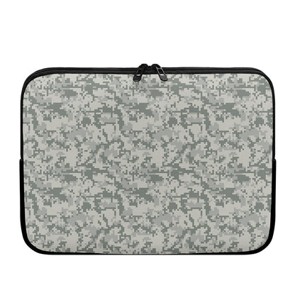Tan Digital Camo Pattern Print Laptop Sleeve