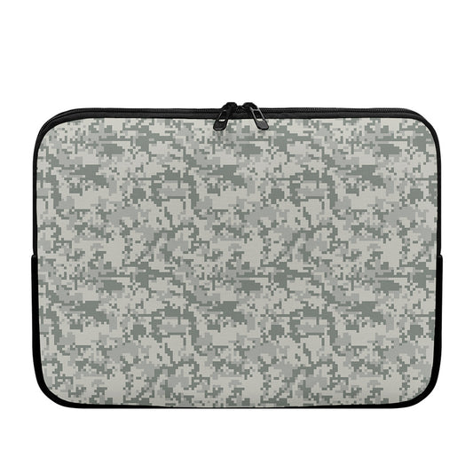 Tan Digital Camo Pattern Print Laptop Sleeve