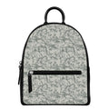 Tan Digital Camo Pattern Print Leather Backpack