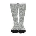 Tan Digital Camo Pattern Print Long Socks