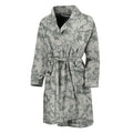 Tan Digital Camo Pattern Print Men's Bathrobe
