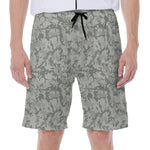 Tan Digital Camo Pattern Print Men's Beach Shorts