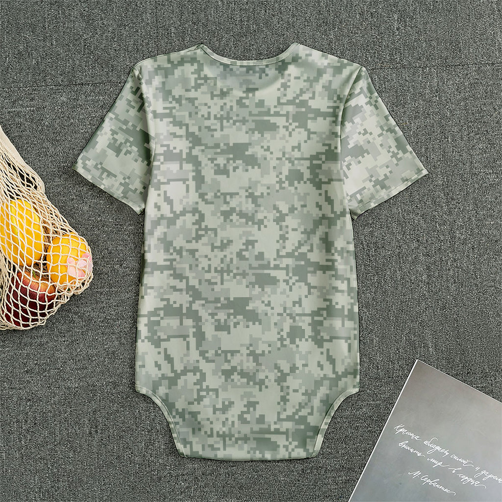 Tan Digital Camo Pattern Print Men's Bodysuit