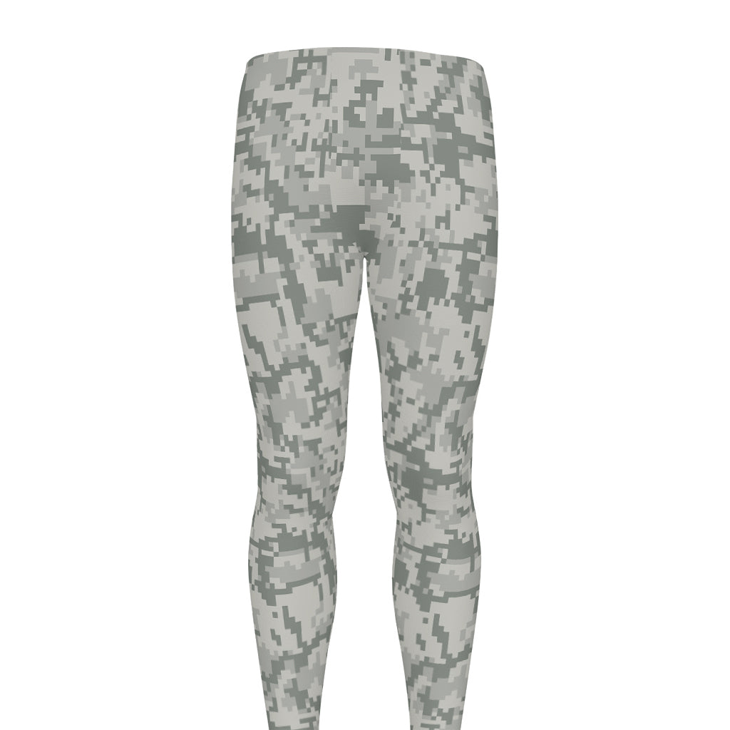 Tan Digital Camo Pattern Print Men's leggings