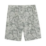 Tan Digital Camo Pattern Print Men's Sports Shorts