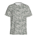 Tan Digital Camo Pattern Print Men's Sports T-Shirt
