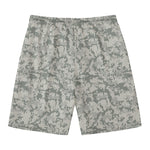 Tan Digital Camo Pattern Print Men's Swim Trunks