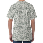 Tan Digital Camo Pattern Print Men's Velvet T-Shirt