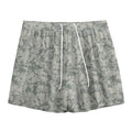 Tan Digital Camo Pattern Print Mesh Shorts