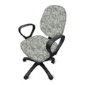 Tan Digital Camo Pattern Print Office Chair Cover