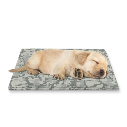Tan Digital Camo Pattern Print Pet Cooling Mat Cover