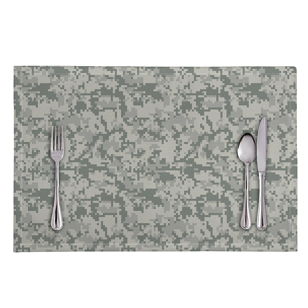 Tan Digital Camo Pattern Print Placemat