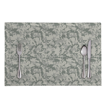 Tan Digital Camo Pattern Print Placemat