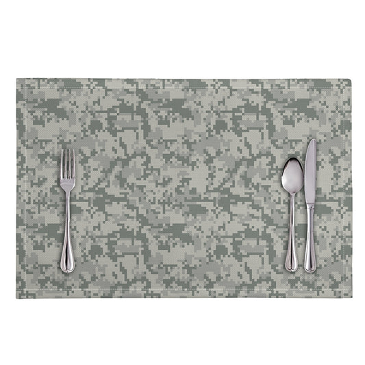 Tan Digital Camo Pattern Print Placemat