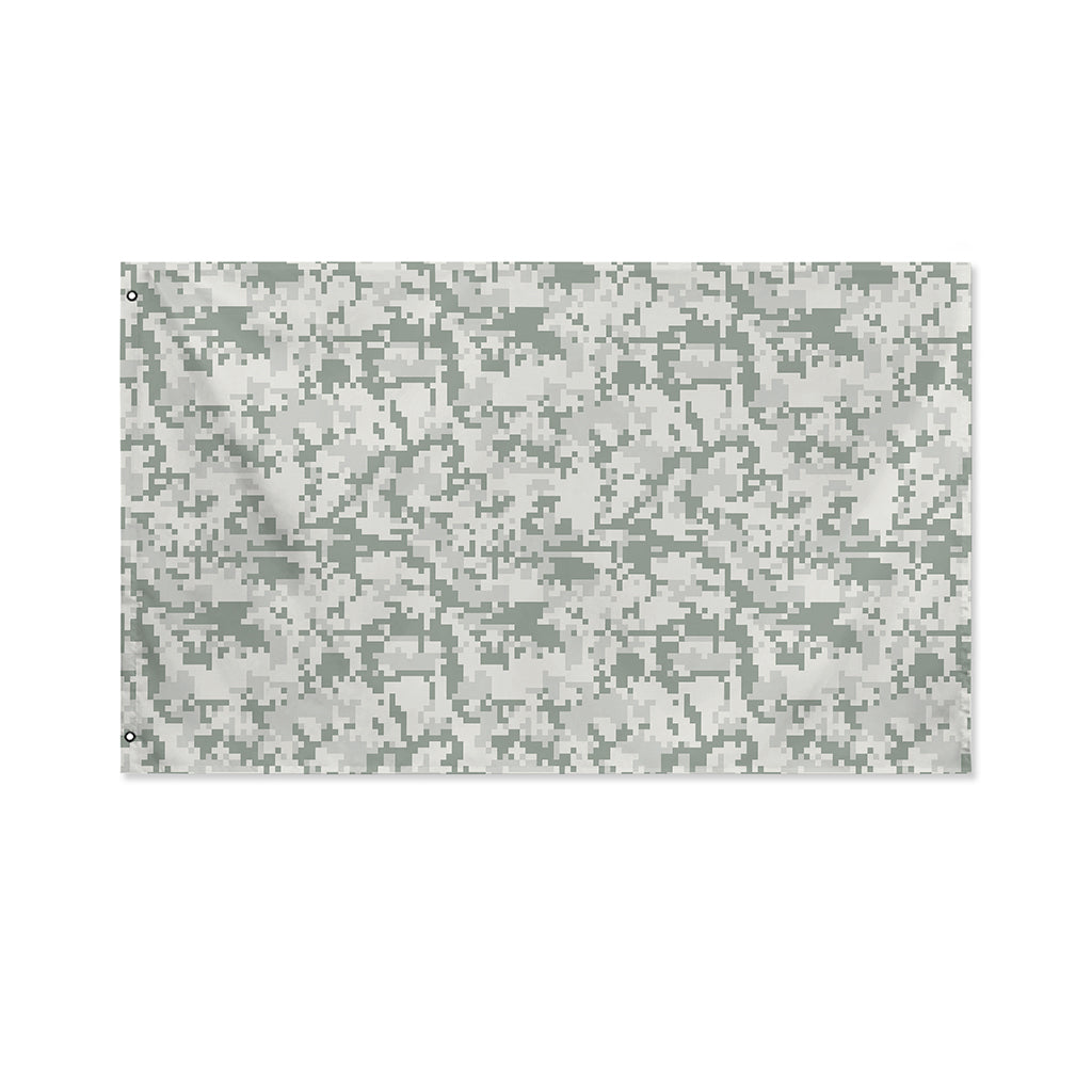 Tan Digital Camo Pattern Print Polyester Flag