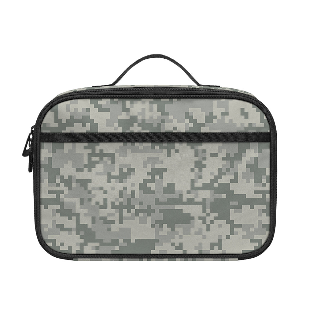 Tan Digital Camo Pattern Print Portable Lunch Bag