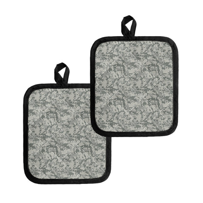 Tan Digital Camo Pattern Print Pot Holders