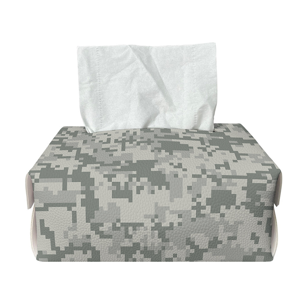 Tan Digital Camo Pattern Print Rectangle Tissue Box Cover