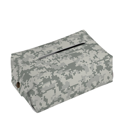 Tan Digital Camo Pattern Print Rectangle Tissue Box Cover
