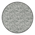 Tan Digital Camo Pattern Print Round Floor Mat
