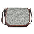 Tan Digital Camo Pattern Print Saddle Bag