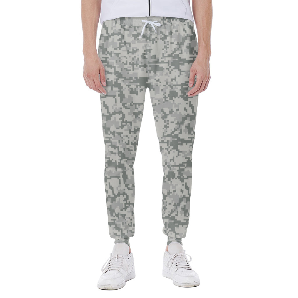 Tan Digital Camo Pattern Print Scuba Joggers