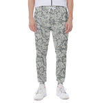 Tan Digital Camo Pattern Print Scuba Joggers