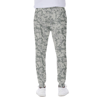 Tan Digital Camo Pattern Print Scuba Joggers