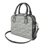 Tan Digital Camo Pattern Print Shoulder Handbag