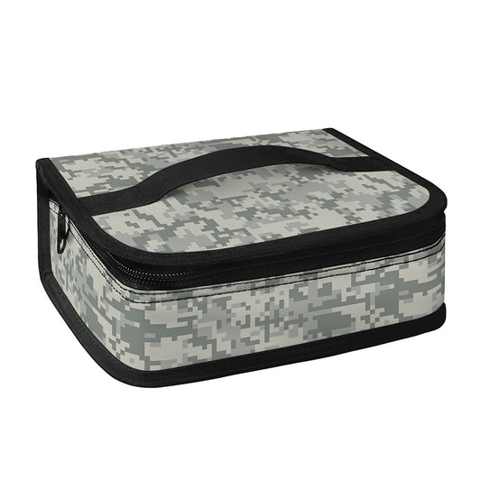 Tan Digital Camo Pattern Print Small Lunch Bag
