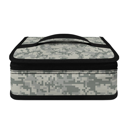 Tan Digital Camo Pattern Print Small Lunch Bag
