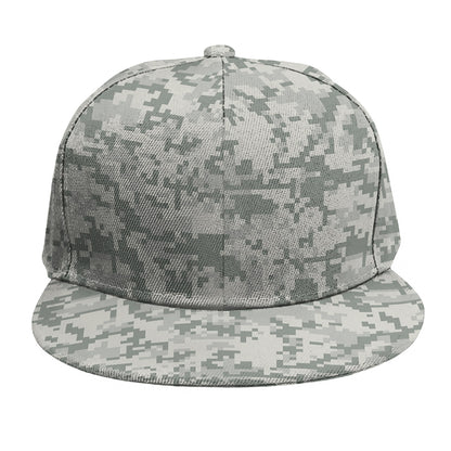 Tan Digital Camo Pattern Print Snapback Cap