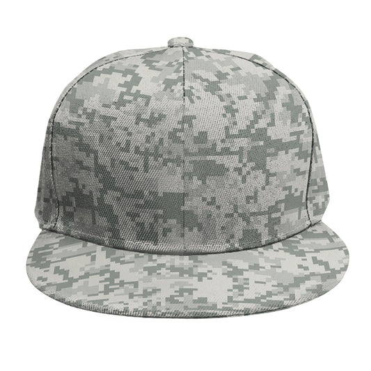 Tan Digital Camo Pattern Print Snapback Cap