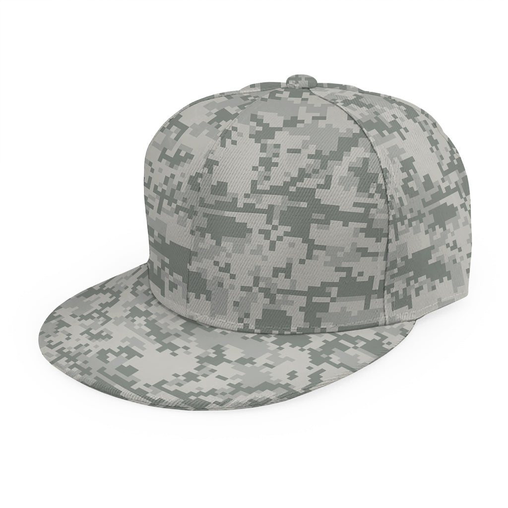 Tan Digital Camo Pattern Print Snapback Cap