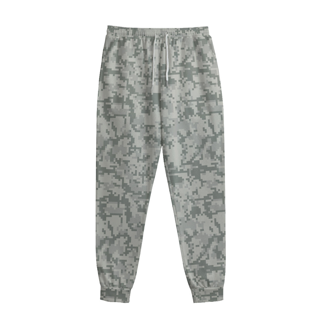 Tan Digital Camo Pattern Print Sweatpants