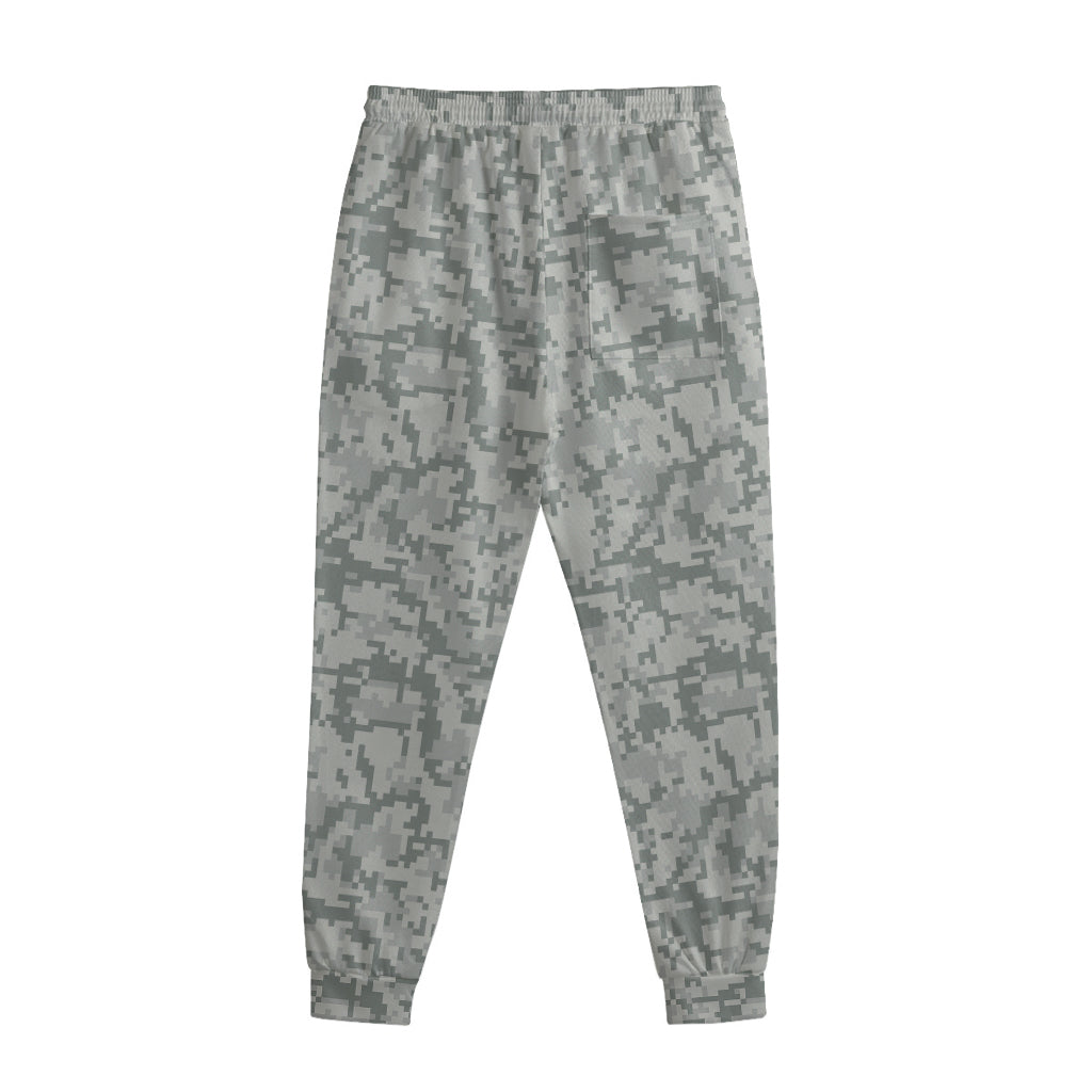 Tan Digital Camo Pattern Print Sweatpants